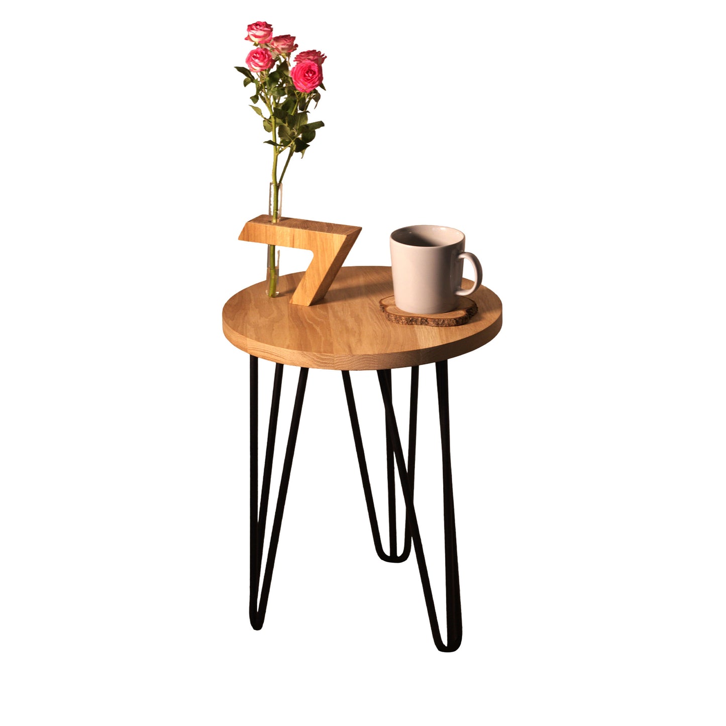 Šoninis kavos staliukas, ažuolas