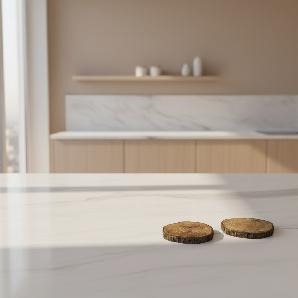 Medinis padėkliukas su žieve, ąžuolas