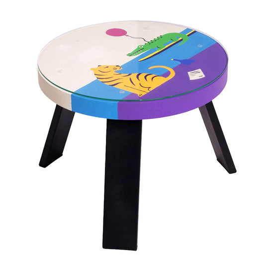 Kavos staliukas "Tiger Birthday Party", ąžuolas