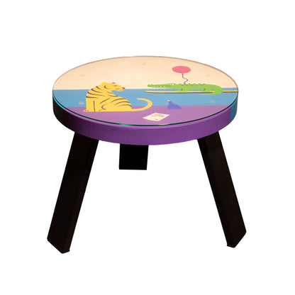 Kavos staliukas "Tiger Birthday Party", ąžuolas