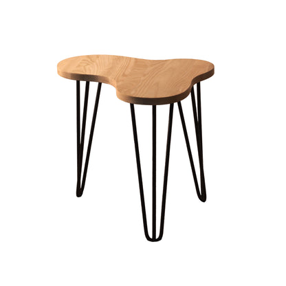 Medinis banguotas kavos staliukas, ažuolas