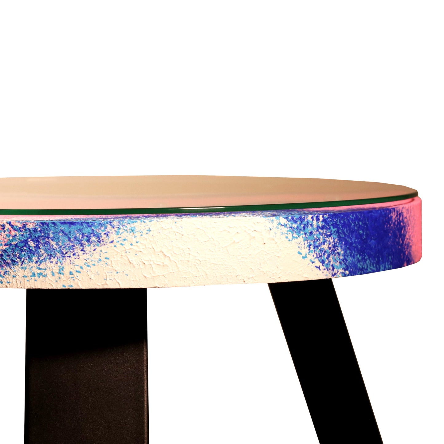 Tapytas medinis kavos staliukas, ažuolas