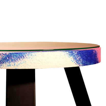 Tapytas medinis kavos staliukas, ažuolas