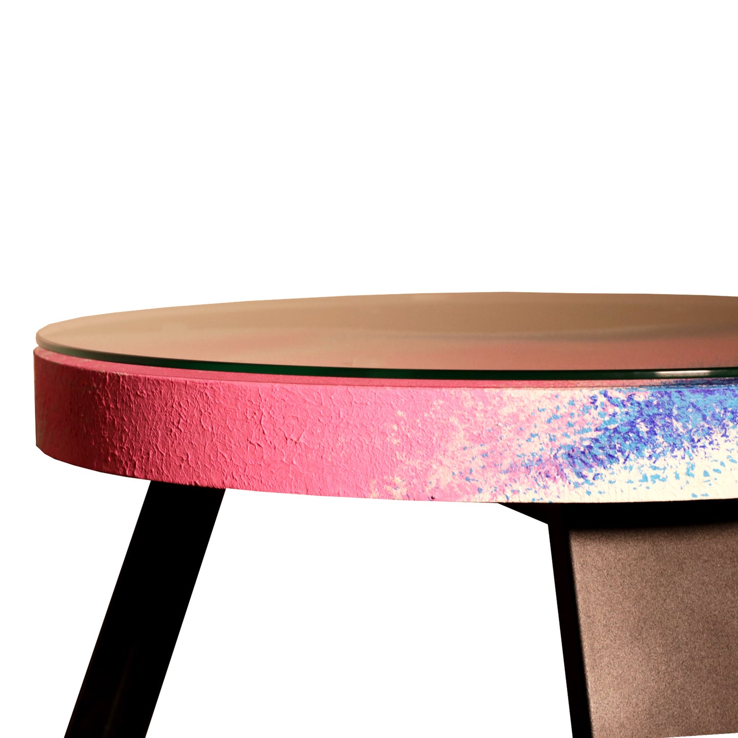 Tapytas medinis kavos staliukas, ažuolas