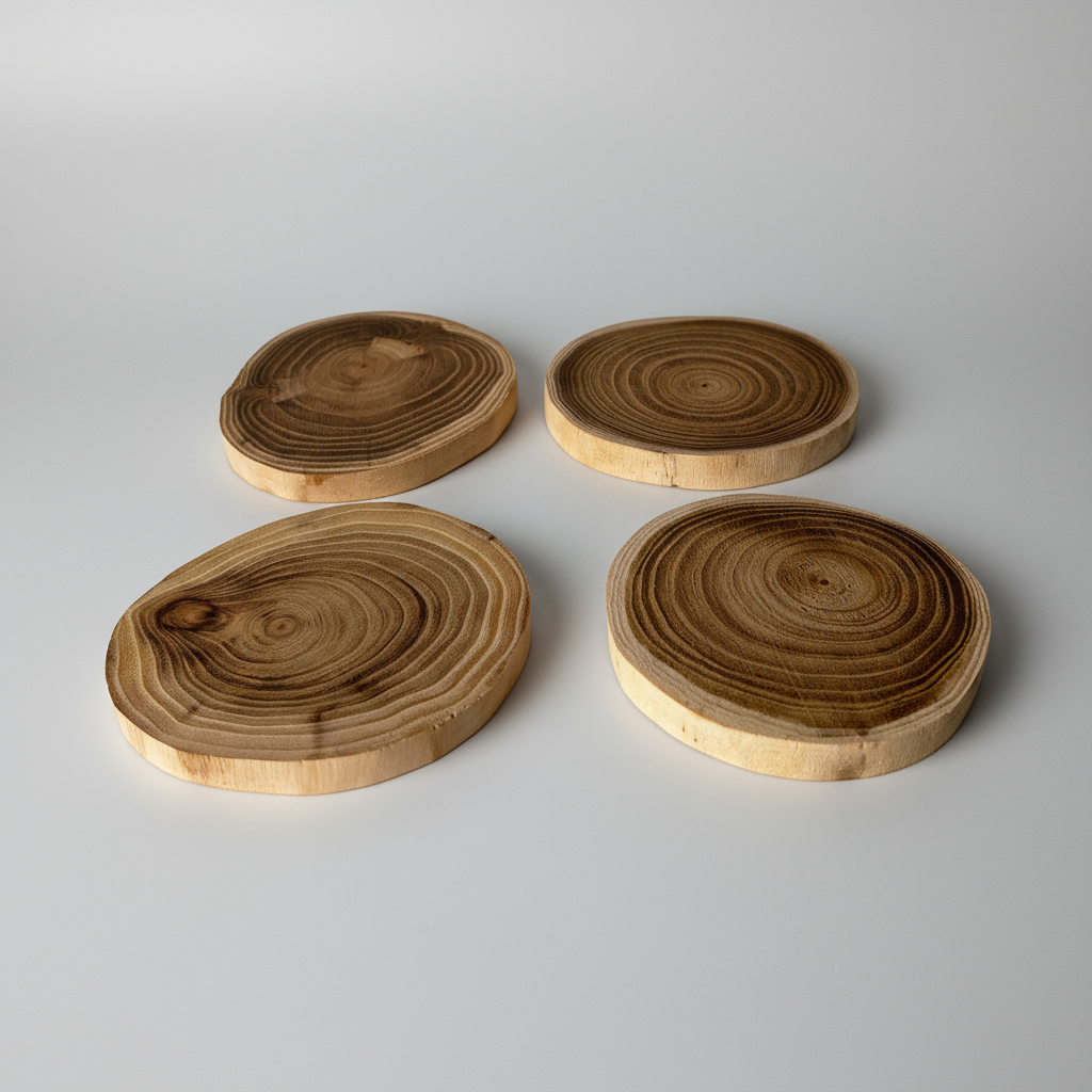 Medinis stalo padėkliukas, akacija