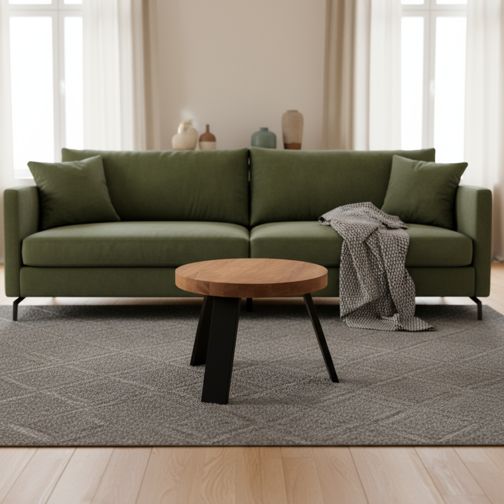 Modernus kavos staliukas, ažuolas