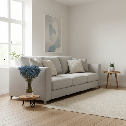 Apvalus medinis gėlių stovas, uosis