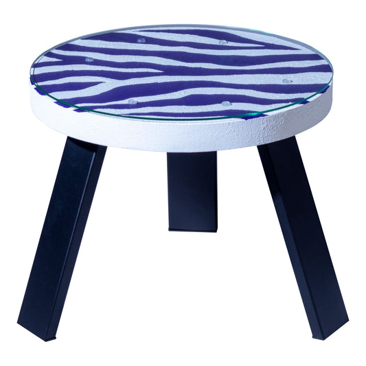 Kolekcinis ąžuolinis staliukas ,,Rhythm of the Zebra''