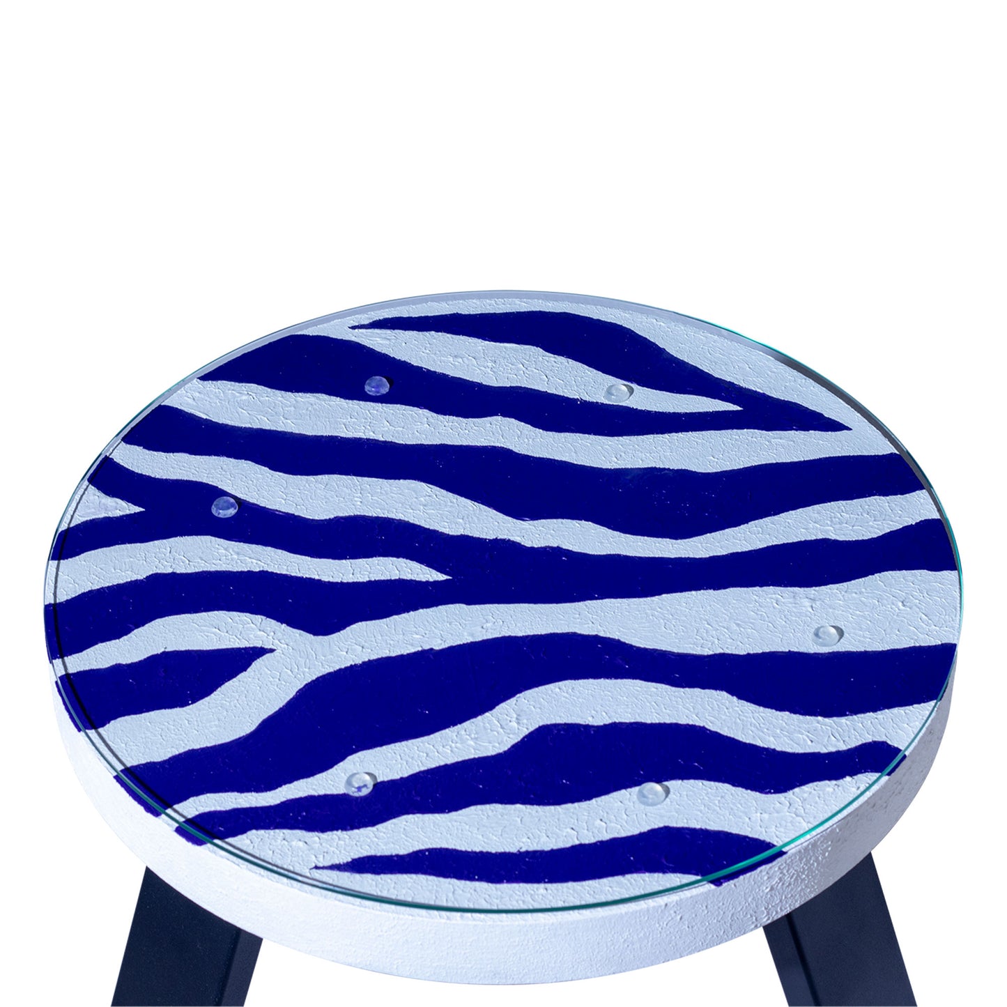 Kolekcinis ąžuolinis staliukas ,,Rhythm of the Zebra''