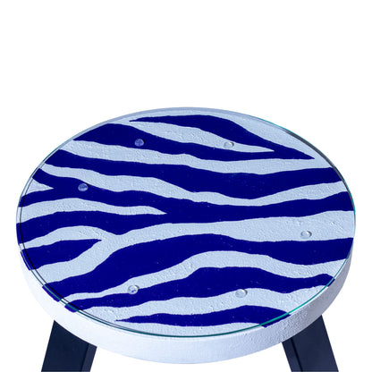 Kolekcinis ąžuolinis staliukas ,,Rhythm of the Zebra''