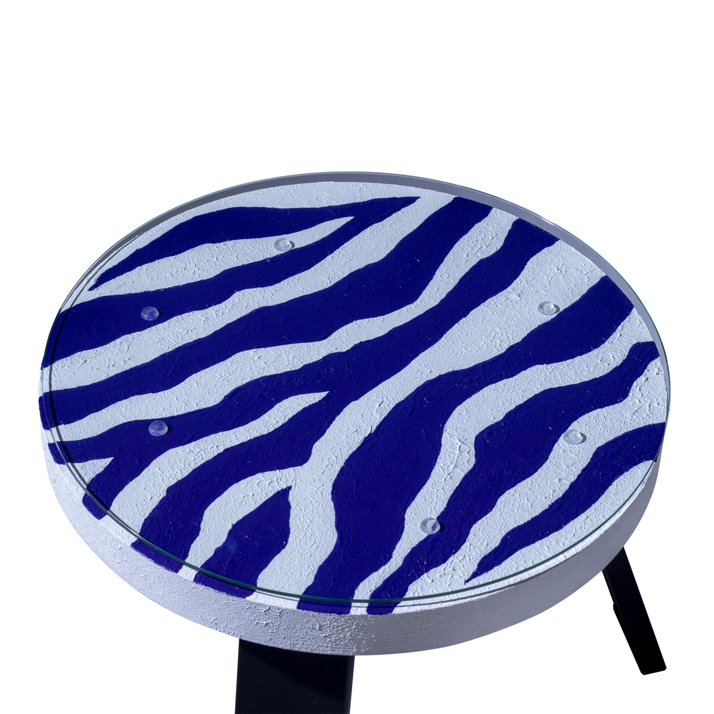 Kolekcinis ąžuolinis staliukas ,,Rhythm of the Zebra''