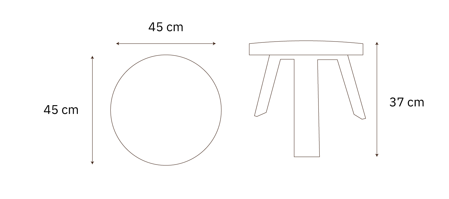 Tapytas medinis kavos staliukas, ažuolas